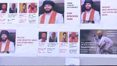 Scene from Manifestazione a Bruxelles contro la discriminazione dei Sikh in India