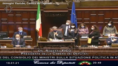Scene from Governo, l'Esecutivo ottiene la fiducia alla Camera