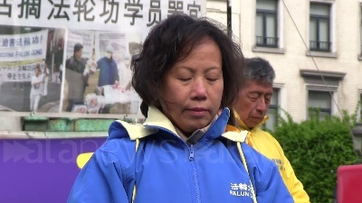 Scene from Bruxelles, protesta davanti al PE contro le persecuzioni cinesi ai seguaci del Falun Gong