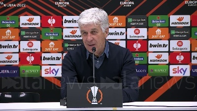 Scene from Europa League, Gasperini: "Risposta eccezionale dell'Atalanta"
