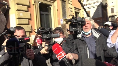 Scene from Alleanza PD M5s, Letta: "Incontro con Conte? Abbiamo iniziato a parlare di futuro"