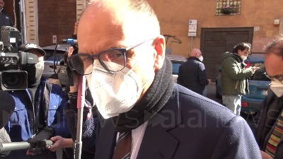 Scene from Alleanza PD M5s, Letta: "Incontro con Conte? Abbiamo iniziato a parlare di futuro"