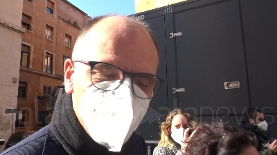 Scene from Alleanza PD M5s, Letta: "Incontro con Conte? Abbiamo iniziato a parlare di futuro"