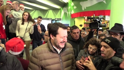 Scene from Salvini: "A fine anno ascolto Mattarella, poi nostri discorsi"