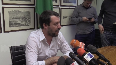 Scene from Salvini: "Nessuna crisi di governo, spero che M5S non pensi ad alleanza con Pd"