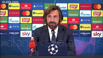 Scene from Champions, Pirlo: "Juve vuole giocarsi primo posto del girone"