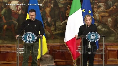 Scene from Ucraina, Meloni: "La pace se e quando la Russia cesserà le ostilità"