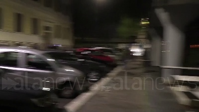 Scene from A fuoco motorino e lancio bombe carta: manifestazione finisce in guerriglia