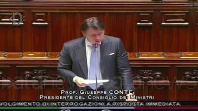 Scene from Conte: "Recovery Fund mantenga ambizione piano iniziale"
