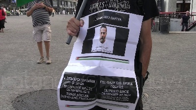 Scene from Milano, proPal in piazza: "Riyad Albustanji trasferito a Sassari per ricevere cure"