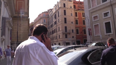 Scene from Vertice Conte-Salvini a Palazzo Chigi