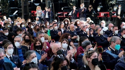 Scene from Festa Polizia a Napoli: "Onoriamo i nostri colleghi scomparsi"