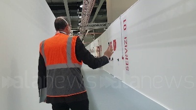 Scene from Ospedale in Fiera Milano, il tour in meno di un minuto