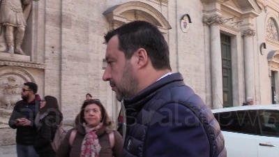 Scene from Accordo M5s-Pd, Salvini: "Non mi sembra che i 5 Stelle siano nati per questo"