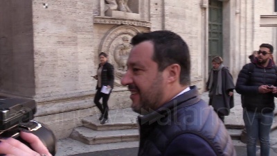 Scene from Accordo M5s-Pd, Salvini: "Non mi sembra che i 5 Stelle siano nati per questo"