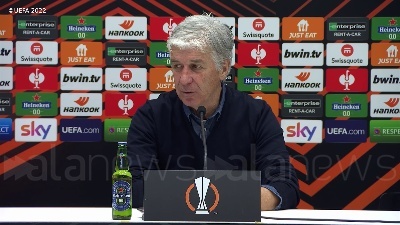 Scene from Europa League, Gasperini: "Grande reazione in grave emergenza"