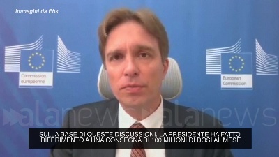 Scene from Covid, UE: "Al mese 100 mln dosi, 300 mln entro (fine) giugno"