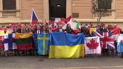 Scene from Ucraina, Amb. Kiev Melnyk: "Grazie a Meloni per il supporto"
