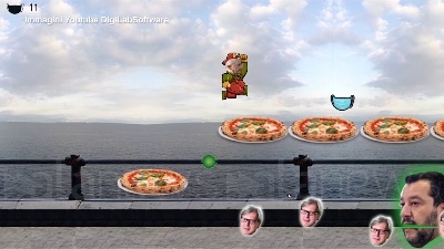 Scene from De Luca come Super Mario: il videogioco dedicato al presidente campano