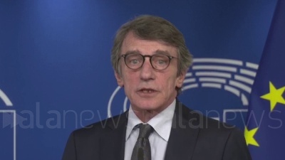 Scene from Coronavirus, Sassoli: "Donati a Bruxelles una nostra sede e 100 veicoli"