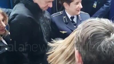 Scene from Meloni è arrivata a Kiev: "Onorata, doveroso essere qui" (FOOTAGE ANSA)