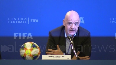 Scene from Calcio, Infantino: "Var? Abbassiamo toni e aiutiamo arbitri""
