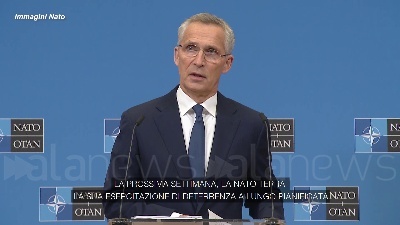 Scene from Stoltenberg: "La Nato farà un'esercitazione nucleare di routine