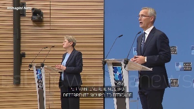 Scene from Stoltenberg: "La Nato farà un'esercitazione nucleare di routine
