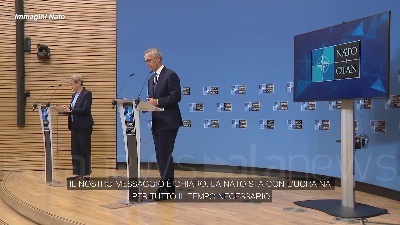 Scene from Stoltenberg: "La Nato farà un'esercitazione nucleare di routine
