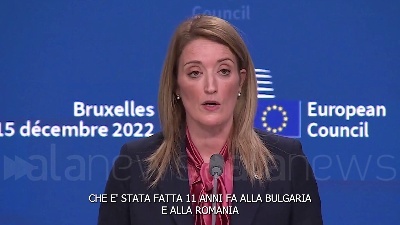 Scene from Schengen, Metsola: "Bulgaria e Romania meritano l'accesso"