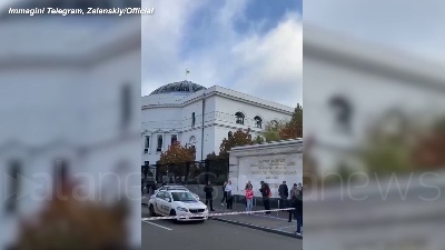 Scene from Ucraina, esplosioni nel centro di Kiev: ci sono morti e feriti