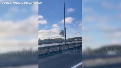Scene from Ucraina, esplosioni nel centro di Kiev: ci sono morti e feriti