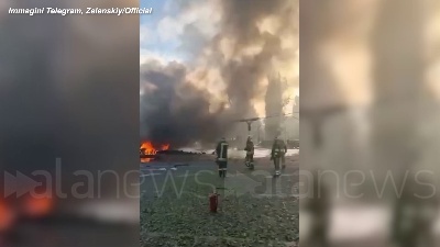 Scene from Ucraina, esplosioni nel centro di Kiev: ci sono morti e feriti
