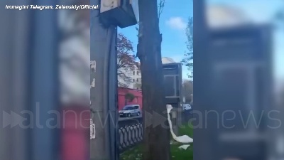 Scene from Ucraina, esplosioni nel centro di Kiev: ci sono morti e feriti