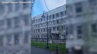 Scene from Ucraina, esplosioni nel centro di Kiev: ci sono morti e feriti