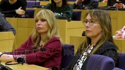 Scene from Marco Pannella, Presentazione del documentario di Simona Ventura al Parlamento europeo
