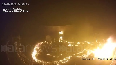 Scene from Madonna di Medjugorje: tentato incendio in chiesa e statua imbrattata