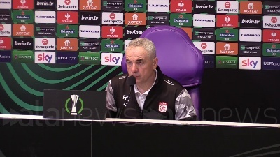 Scene from Fiorentina - Sivasspor, Çalimbay: "I viola hanno meritato questa vittoria, anche i tifosi"