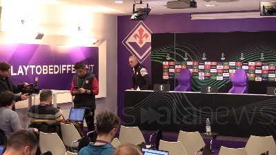 Scene from Fiorentina - Sivasspor, Çalimbay: "I viola hanno meritato questa vittoria, anche i tifosi"