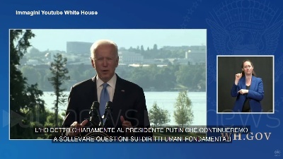Scene from Biden: "Continuerò a sollevare la questione Navalny"