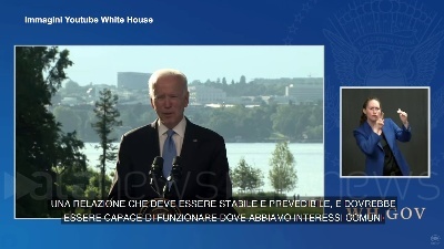 Scene from Biden: "Continuerò a sollevare la questione Navalny"