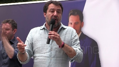 Scene from Salvini ride per le polemiche su Draghi: "Parliamo d'altro..."