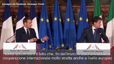 Scene from Coronavirus, Macron: "Cooperazione europea fondamentale per gestione crisi"
