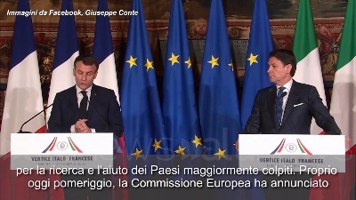 Scene from Coronavirus, Macron: "Cooperazione europea fondamentale per gestione crisi"