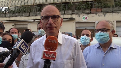 Scene from Green pass, Letta: "Chi è ambiguo è contro l'Italia"