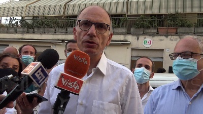 Scene from Green pass, Letta: "Chi è ambiguo è contro l'Italia"