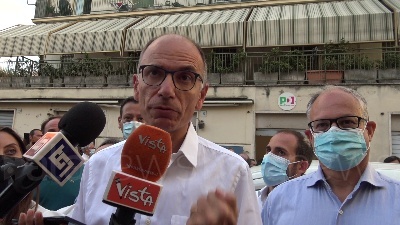Scene from Green pass, Letta: "Chi è ambiguo è contro l'Italia"
