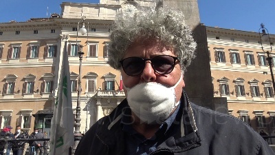 Scene from Roma, manifestazione di Confesercenti a Montecitorio