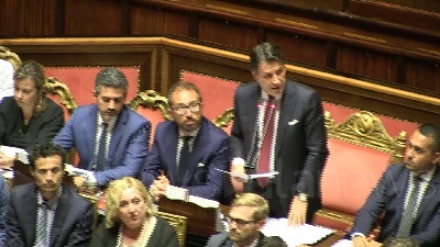 Scene from Governo, Conte: "Non rinnego nulla di quanto fatto"