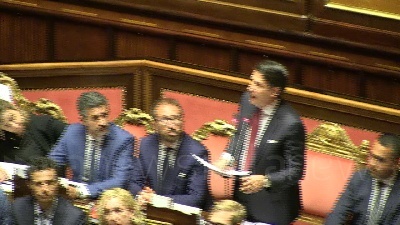 Scene from Governo, Conte: "Non rinnego nulla di quanto fatto"